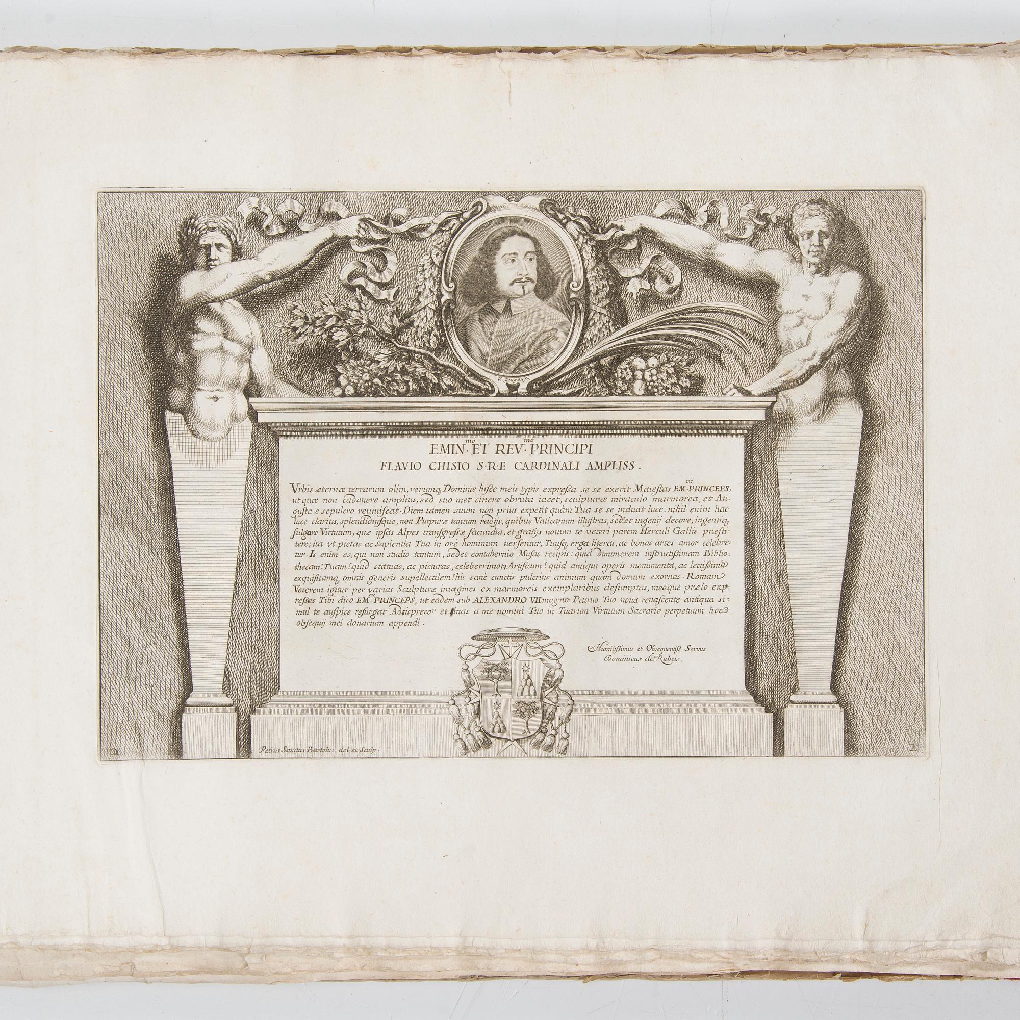 A book with classical Roman illustrations by Giovanni Pietro Bellori, etchings, dated 1693.