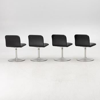 Yrjö Kukkapuro, four chairs, Avarte, Finland.