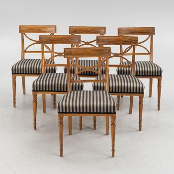 Six chairs, Sweden,, first half of the 19th century.