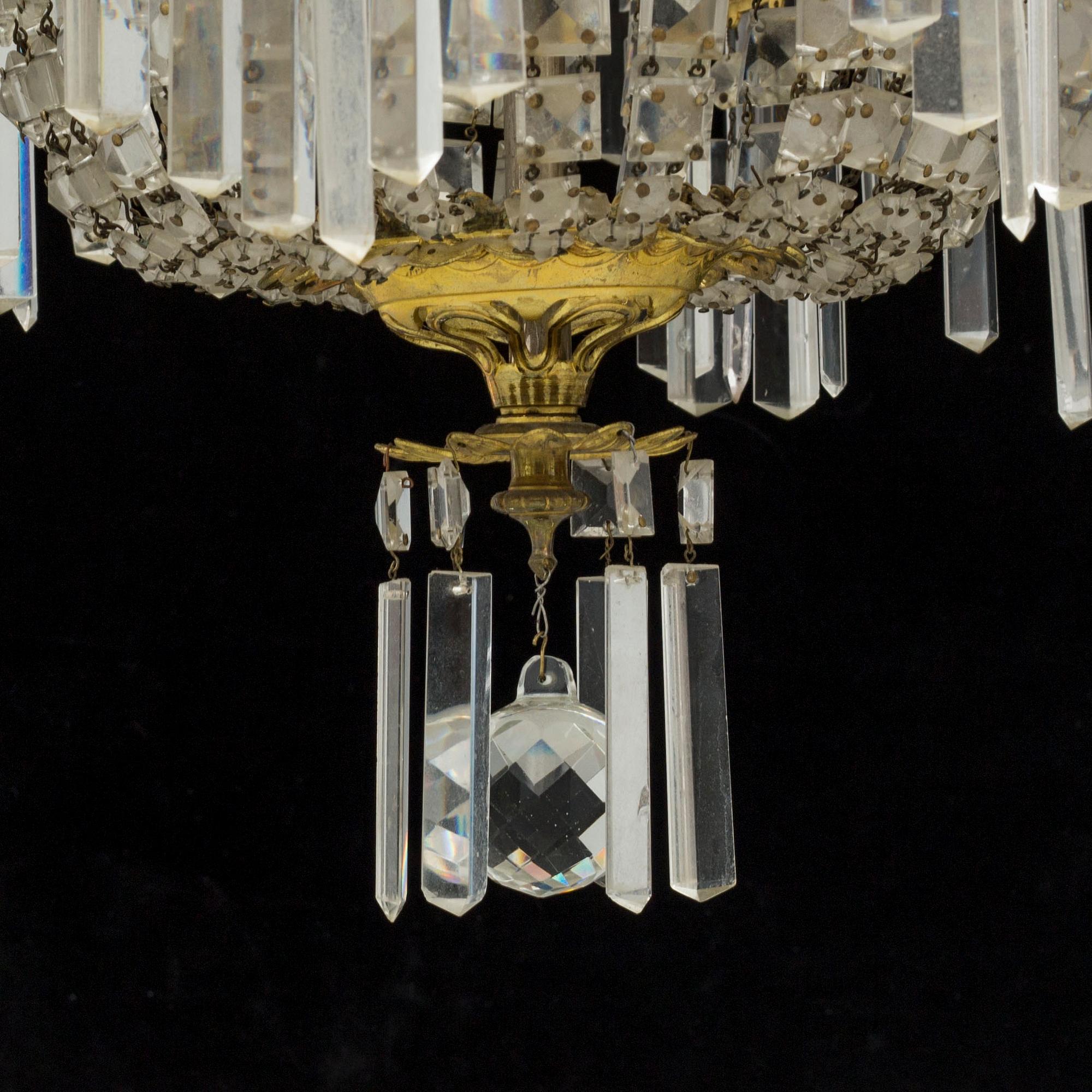 An early 20th century ceiling light.