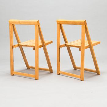 Aldo Jacober, Five 1970's 'Trieste' folding chairs for  Bazzani, Italy.