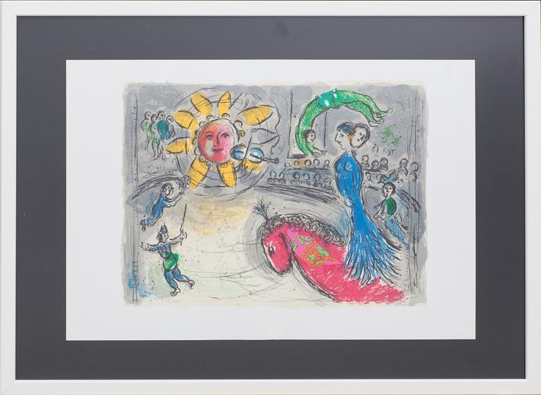 MARC CHAGALL, colour lithographe, unsigned, from Derrière le Miroir no 235 1979.