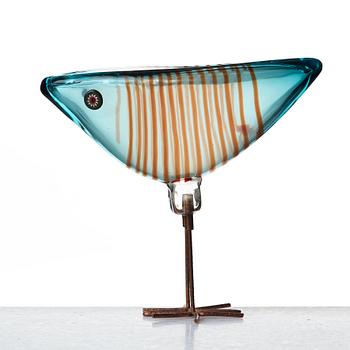 Alessandro Pianon, a "Pulcino" glass bird, Vistosi, Italy 1960's.