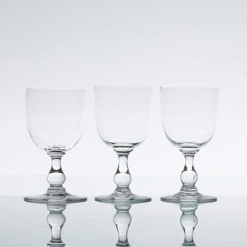 VINGLAS, glas, 12 st. 1800-tal.