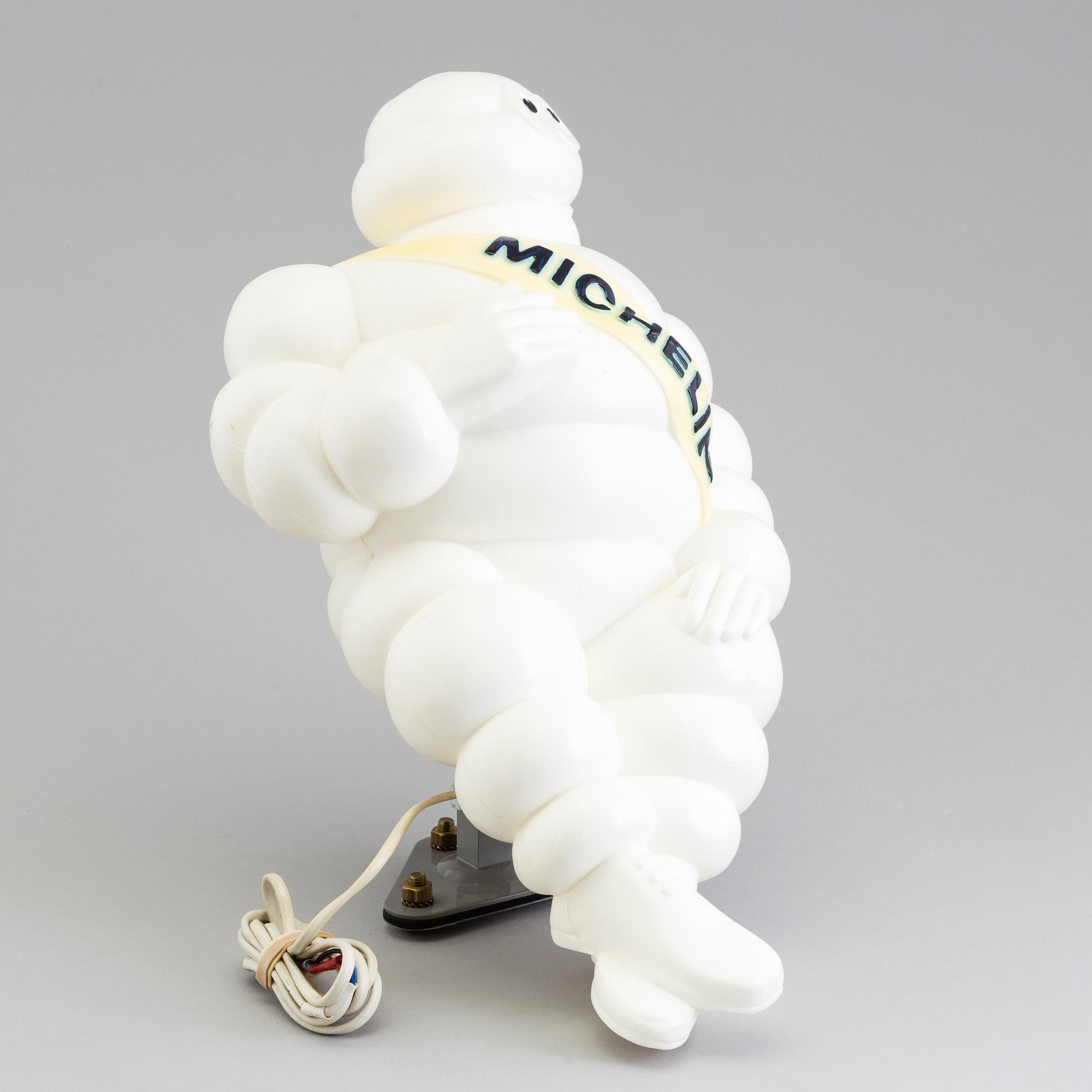 A 1986 plastic  Michelin Man Lamp.