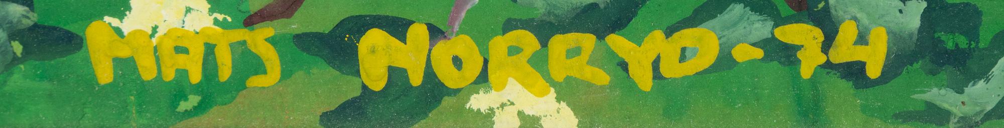 Mats Norryd, gouache, signed and dated -74.