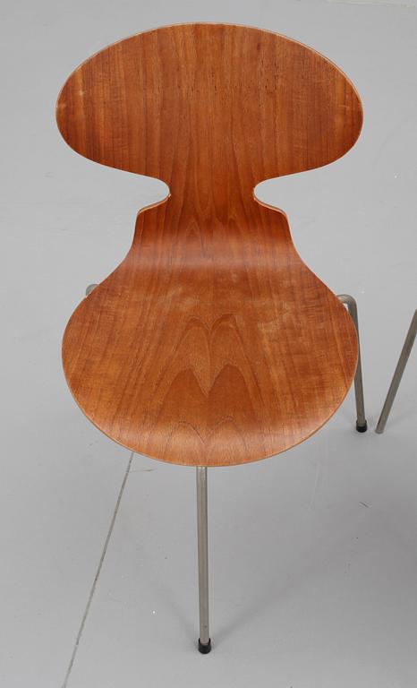 STOLAR, 3 st, "Myran". Design Arne Jacobsen för Fritz Hansen.