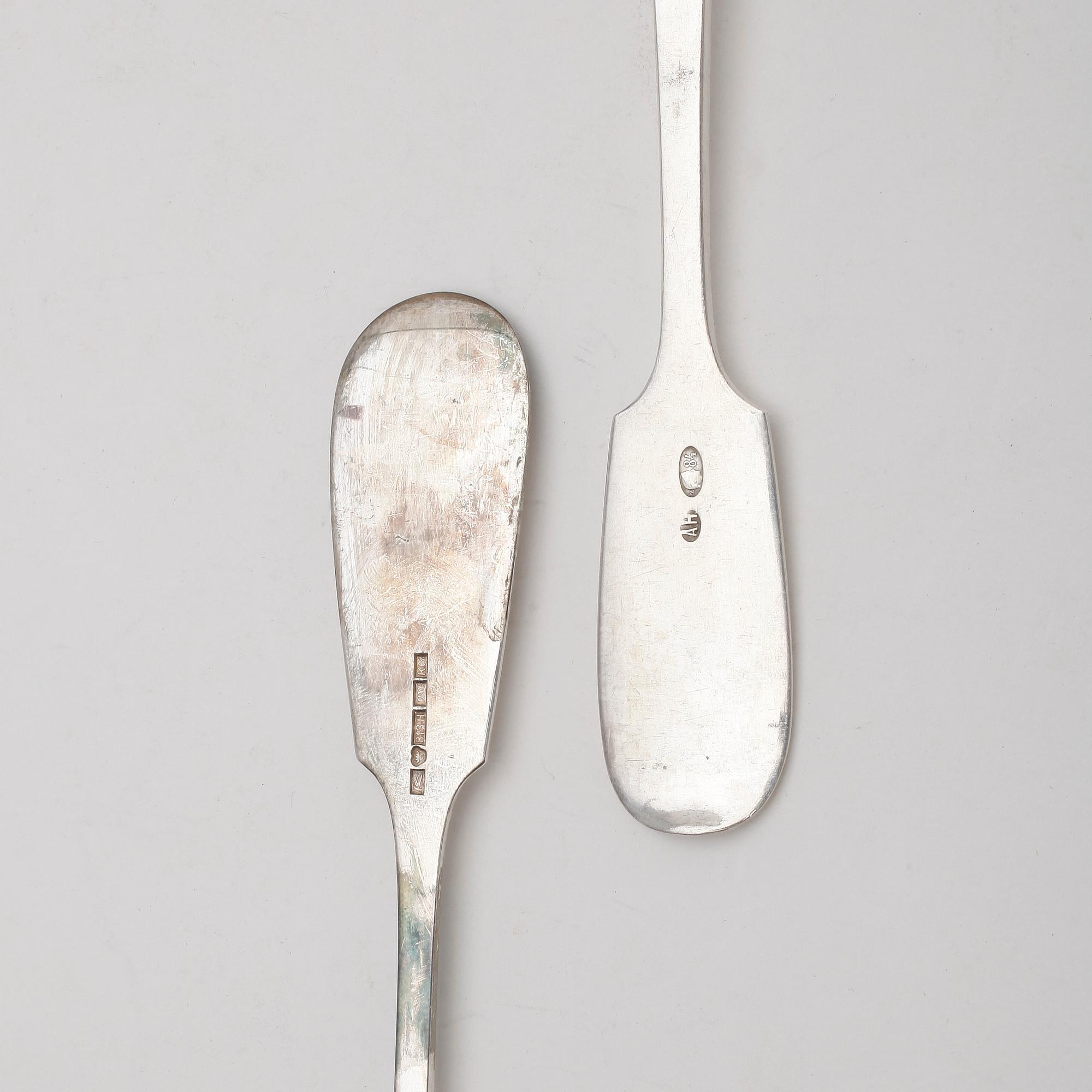 BESTICKSERVIS, 36 delar, silver, Ryssland, 1908-17. Vikt 3019 gram.