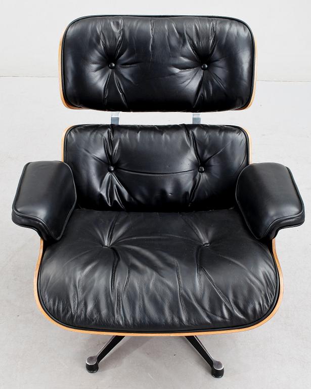 FÅTÖLJ, "Lounge Chair, Charles & Ray Eames, USA, Herman Miller, 1970-tal.