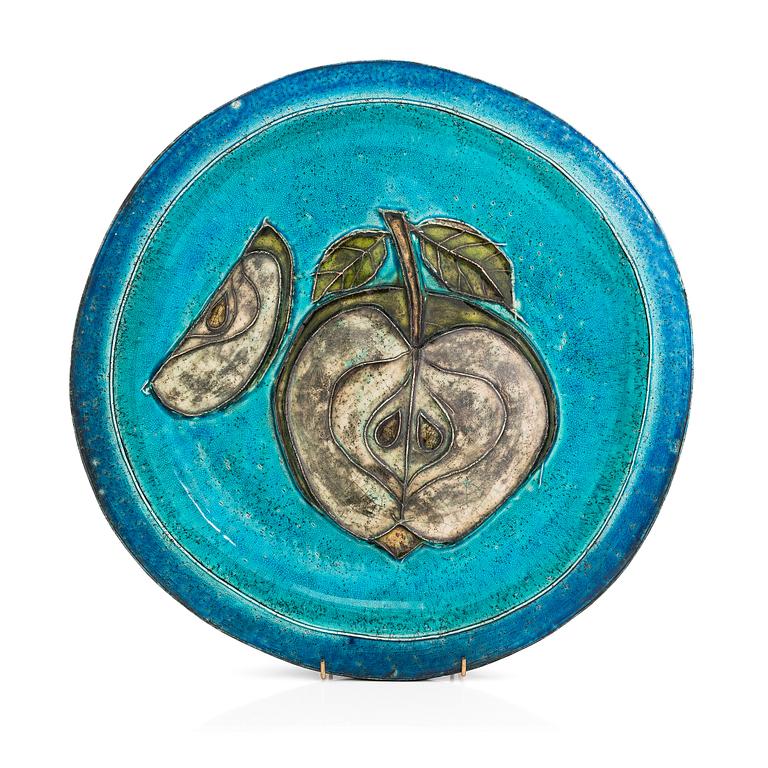 Rut Bryk, a decorative stoneware dish signed BRYK.