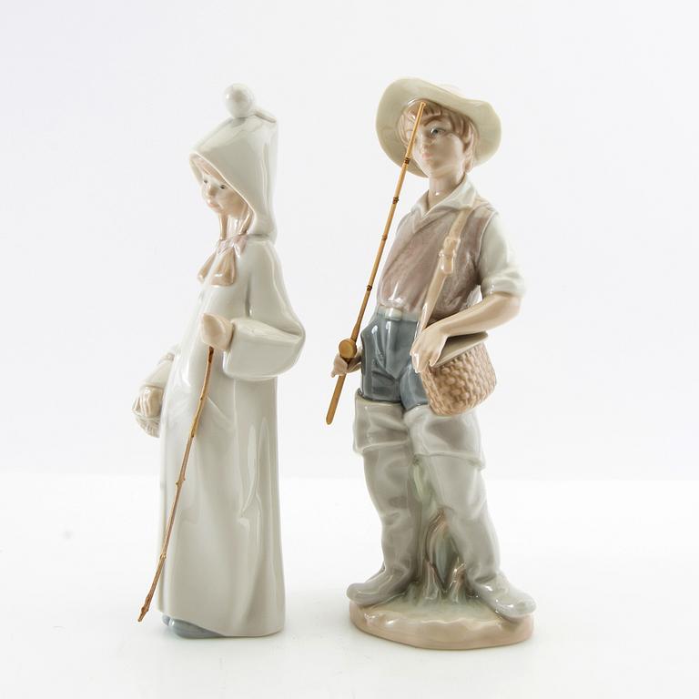 Figuriner, ett par, Lladró Spanien 1971-1984.