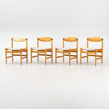 Børge Mogensen, chairs, 4 pcs, Karl Andersson & Söner, second half of the 20th century.