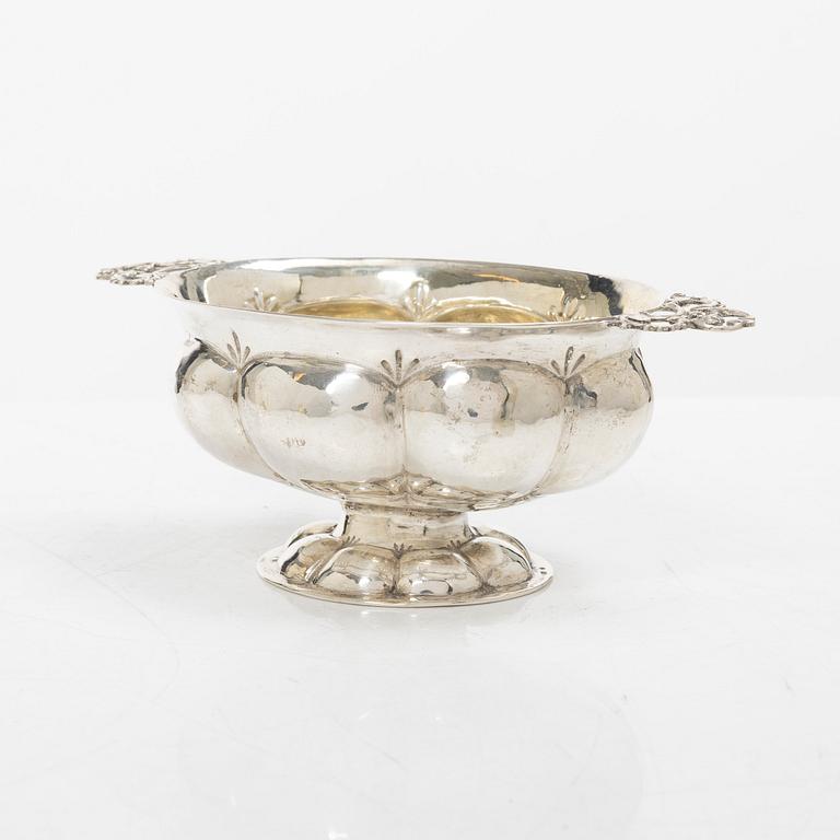 Konfektskål, silver, svenska importstämplar, Nordeuropa 1700/1800-tal.
