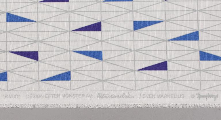 SVEN MARKELIUS, tyg, "Ratio", 7 meter.