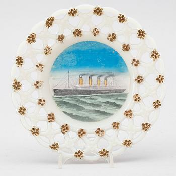FAT, opakglas, "RMS Olympic", White Star Line, 1900-talets första hälft.