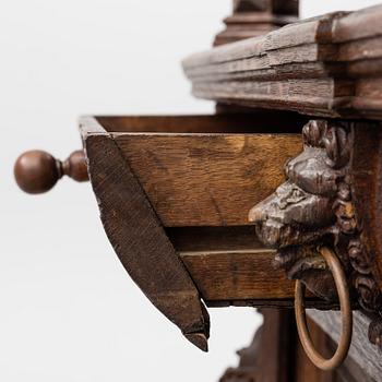 A 18th century Baroque oak cabinet.