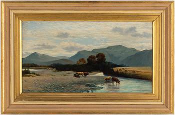 ENGELSK SKOLA, 1800-tal, olja på duk.