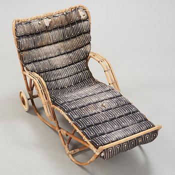 Josef Frank, a rattan lounge chair, Svenskt Tenn, Sweden.