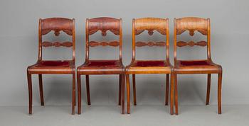 STOLAR, 4 st, biedermeier, Ryssland 1820-1830-tal.