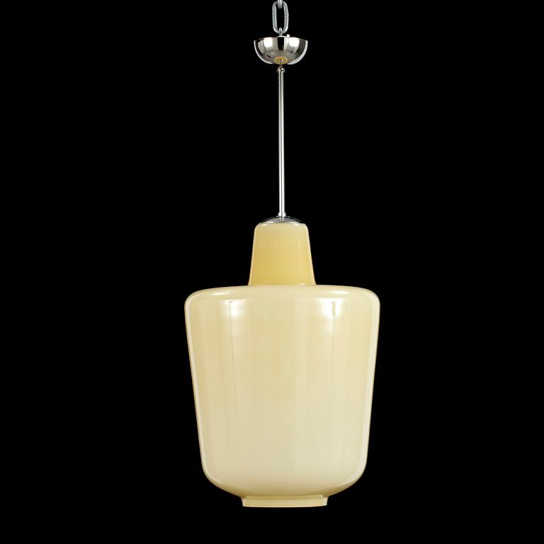 TAKLAMPA, glas, Pukeberg, 1940-tal.