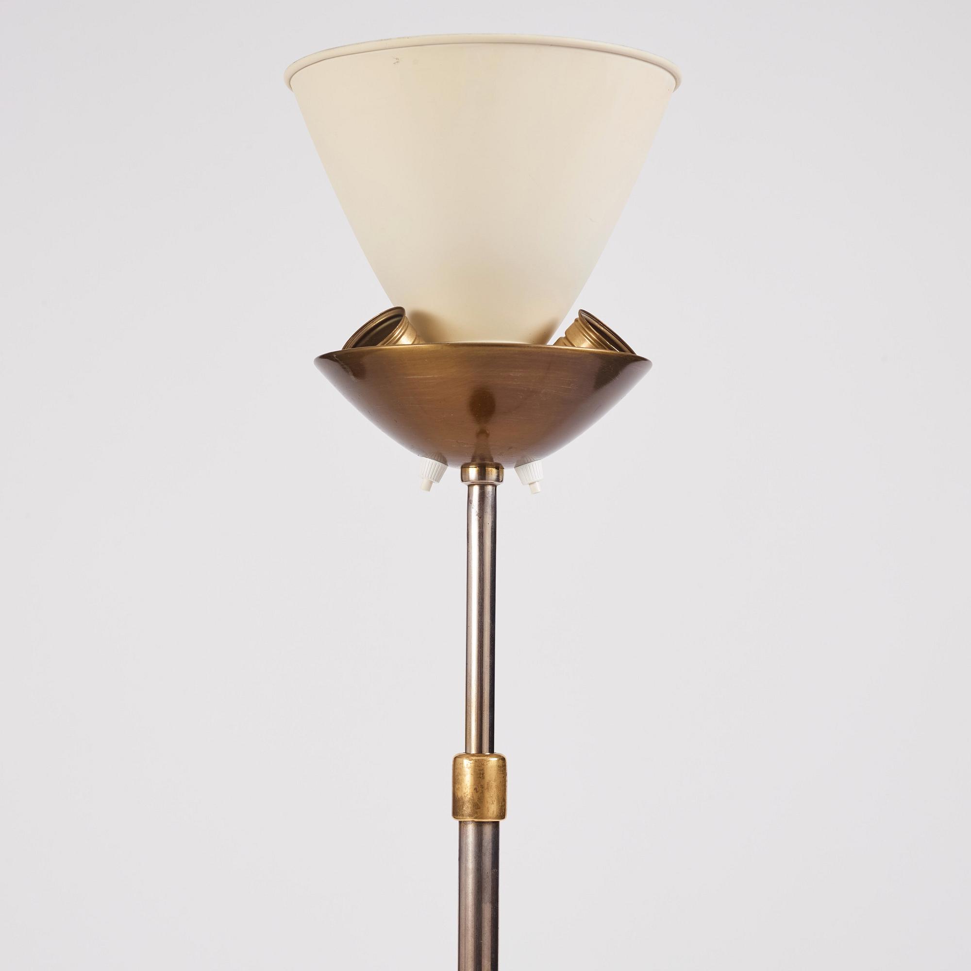 Erik Tidstrand, a floor lamp, model "29676", Nordiska Kompaniet, 1930-40s.