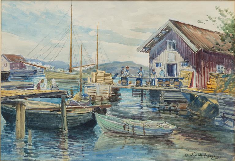 Anna Gardell-Ericson, On the dock.