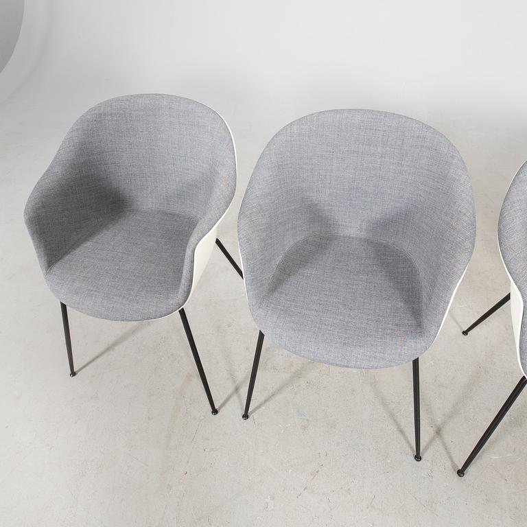 Four chairs, Gamfratesi, "Bat" for GUBI, contemporary.