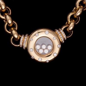 A NECKLACE, 18K gold, diamonds. Chopard Happy Diamonds. Weight c. 98 g.