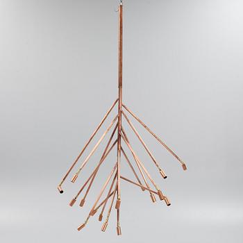 Jonas Bohlin, a 'Kvist 16' copper ceiling light, Örsjö Belysning.