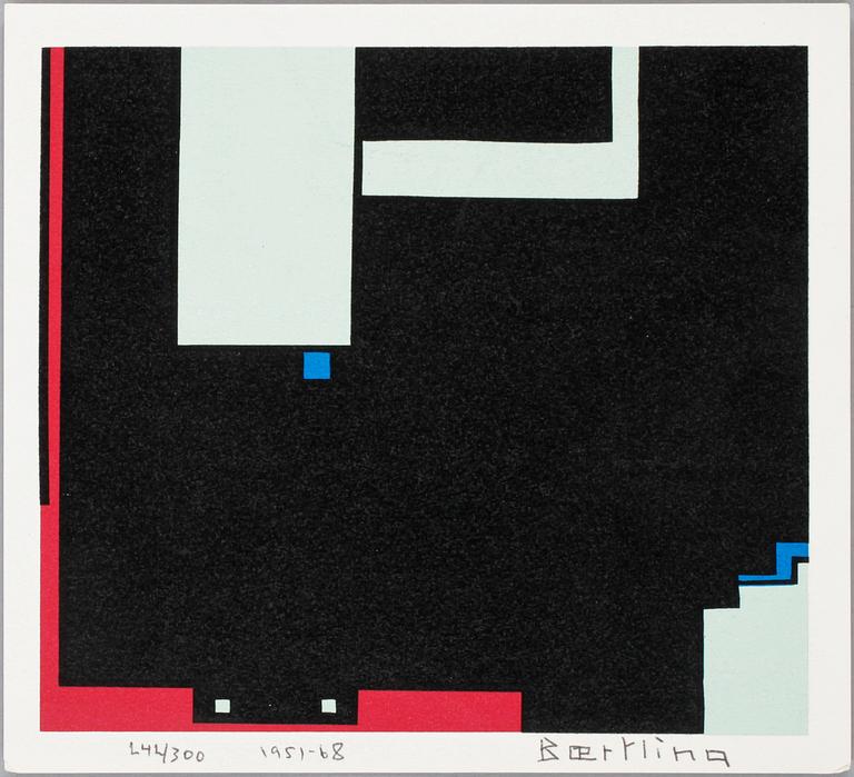 OLLE BAERTLING, färglitografi, sign, daterad, 1951-68, numr, 242/300.