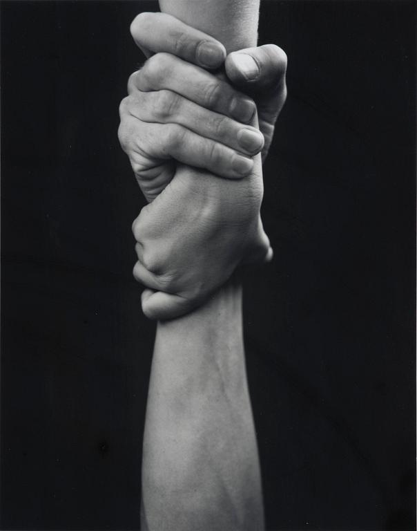 Arno Rafael Minkkinen, "Self-portrait with Daniel, Andover, 1987".