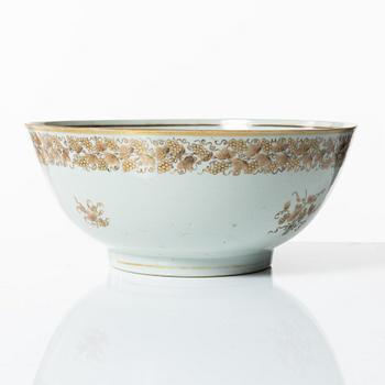 Bålskål, kompaniporslin, Kina, Qingdynastin, 1700-tal.
