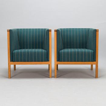 Åke Axelsson, a pair of 'Neptunus' armchairs, Galleri Stolen, Sweden.