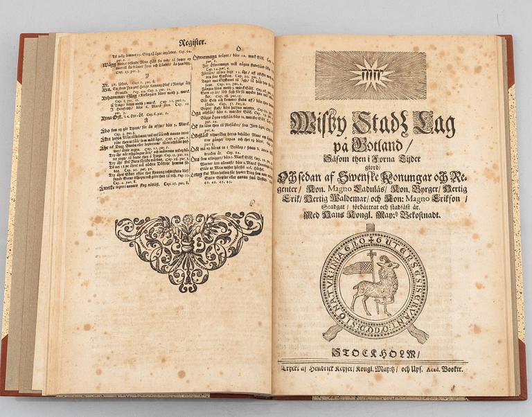 1687-8: Gotlandslagen & Visby stadslag.