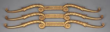 CORNICE, gilded wood, early 19th century.