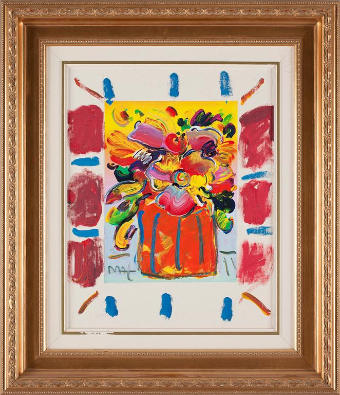 PETER MAX, akryl på duk, sign.