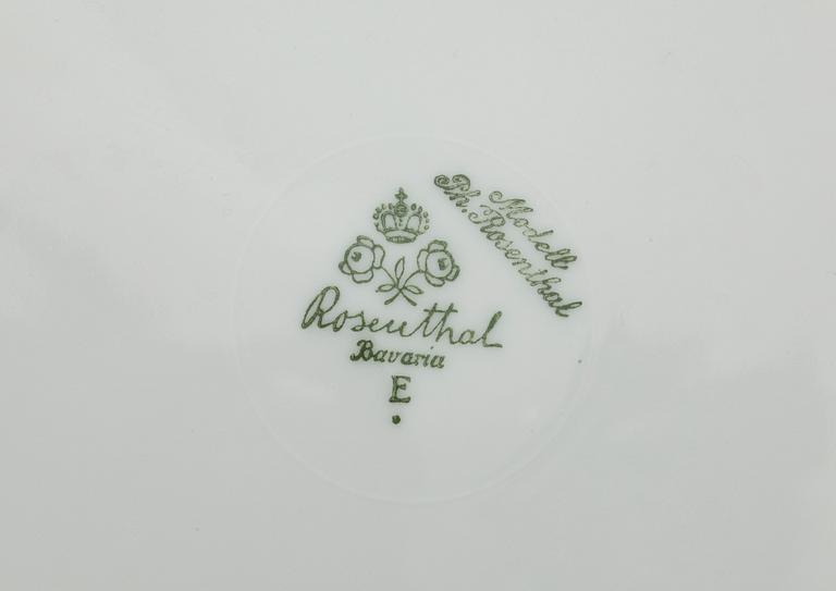 SERVIS, 59 delar, porslin, modell "Ph. Rosenthal", Rosenthal, 1900-talets mitt.