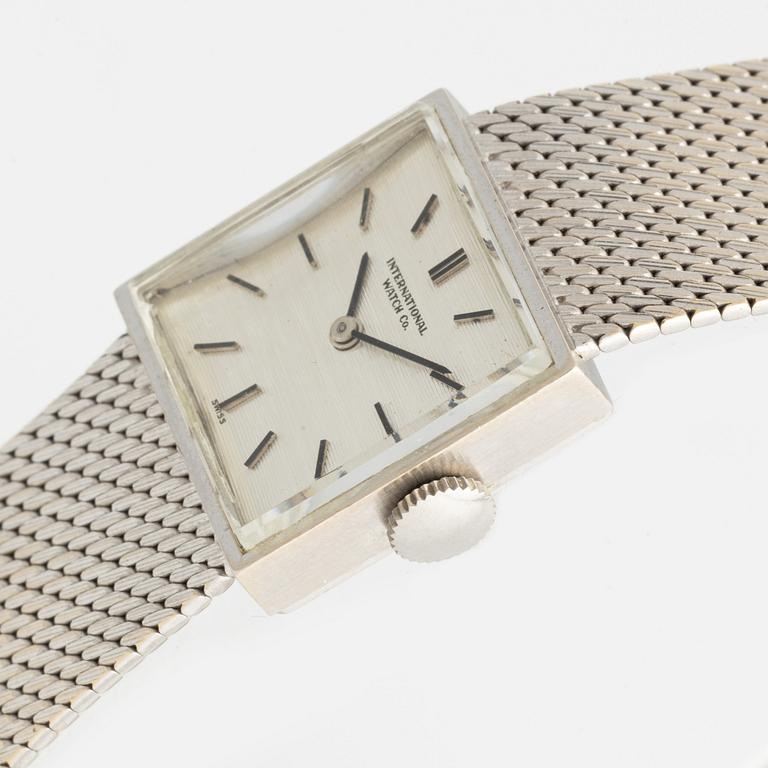 International Watch Co, wristwatch, 18K white gold, 16.5 mm.