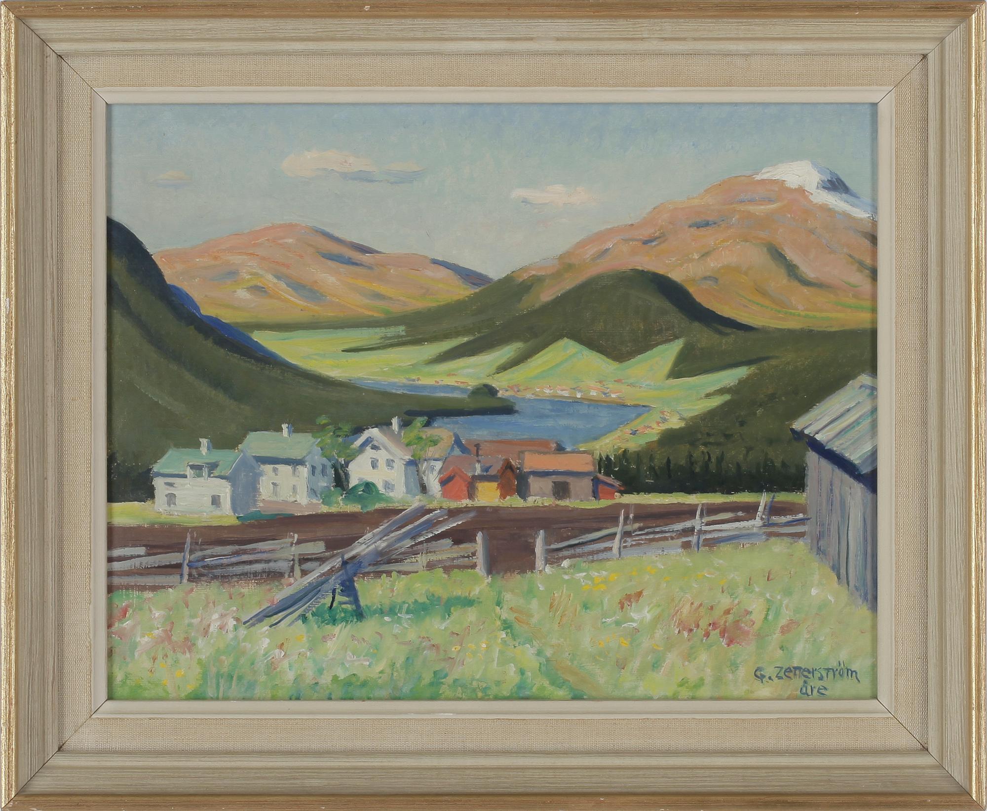 GUNNAR ZETTERSTRÖM, olja på pannå, signerad.