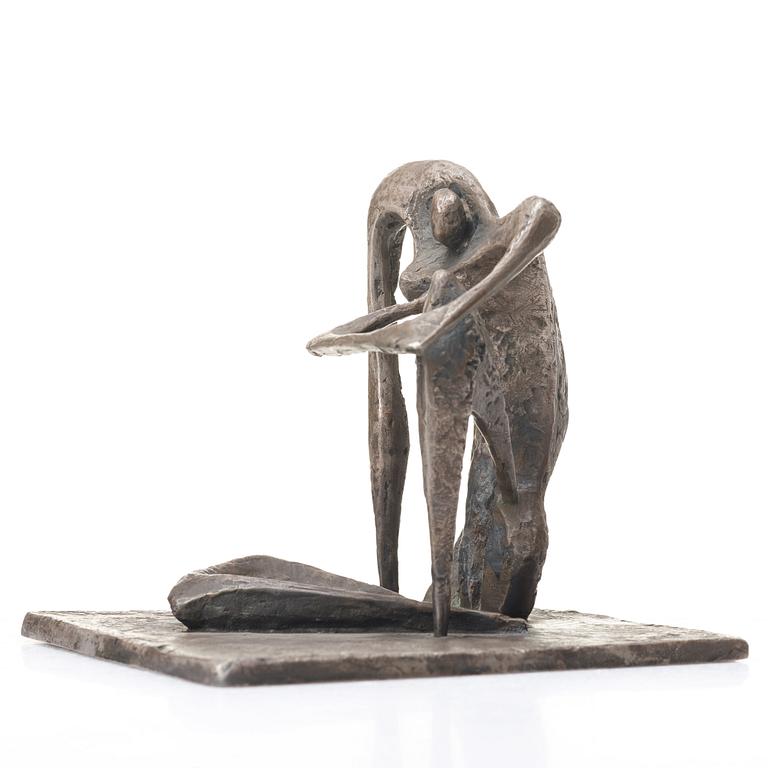 ARNE JONES, sculpture,  bronze with silver patina, signed Arne Jones, numbered 3/4 and dater 48.