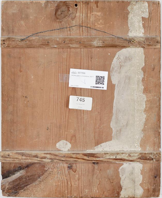 IKON, pannå, Grekland, 1877.