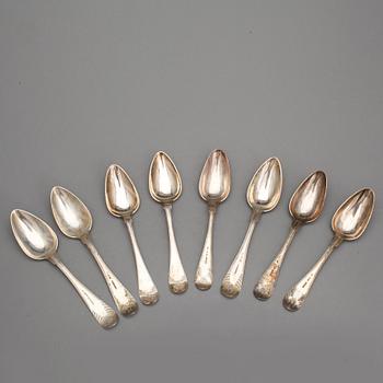 SKEDAR, 15 delar, silver. Totalvikt ca 832 g.