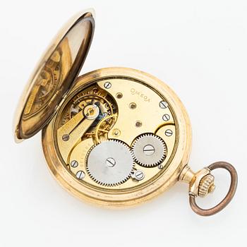Omega, pocket watch, hunter, 52 mm.
