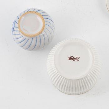 A set of 11(5+6) custard cups with covers, Sweden, circa 1900.