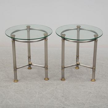 SIDOBORD/LAMPBORD, ett par, 1900-talets slut.