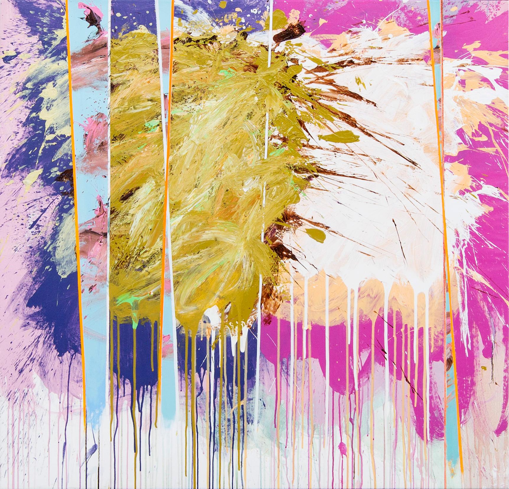 Carlos Puyol, a signed and dated acrylic on canvas.