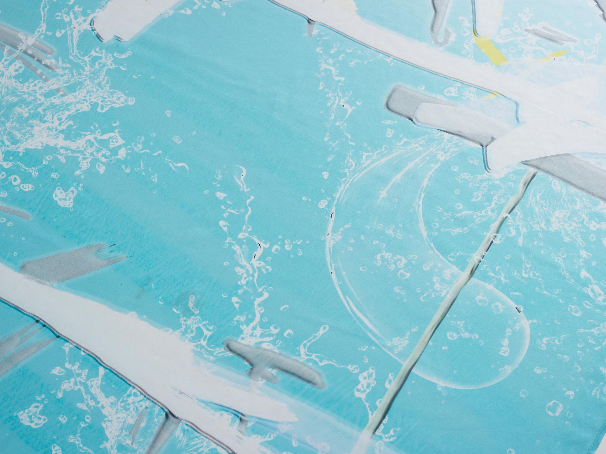 Petra Cortright, digital print on silk, executed in 2014.