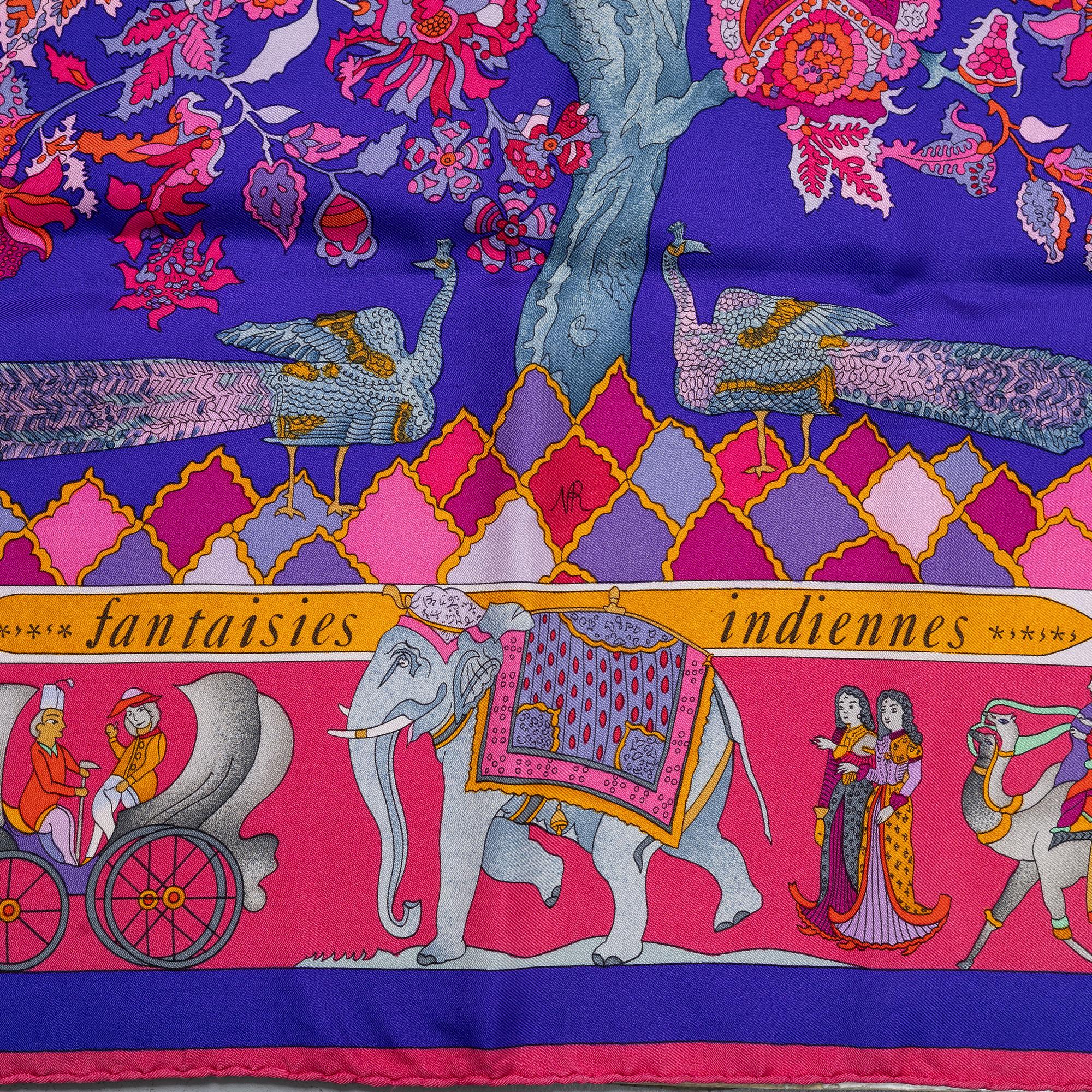 Hermès, a 'Fantasies Indiennes' scarf.
