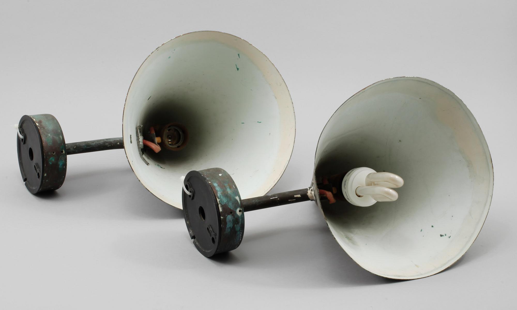 YTTERBELYSNING, 2 st, "Tratten", Hans-Agne Jakobsson, Markaryd, 1900-talets andra hälft.