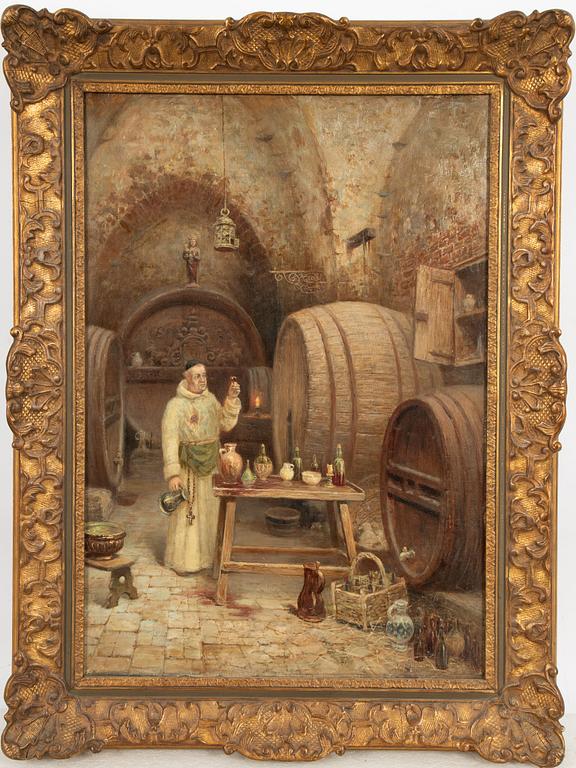 Frans Wilhelm Odelmark, Monk in the Wine Cellar.